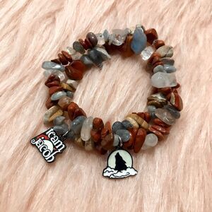 Twilight Team Jacob Wolf Crystal Beaded Bracelet Set